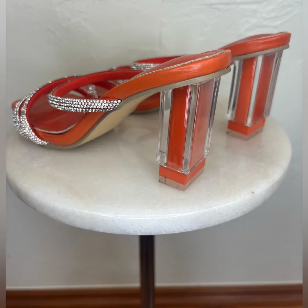 N/A orange rhinestone